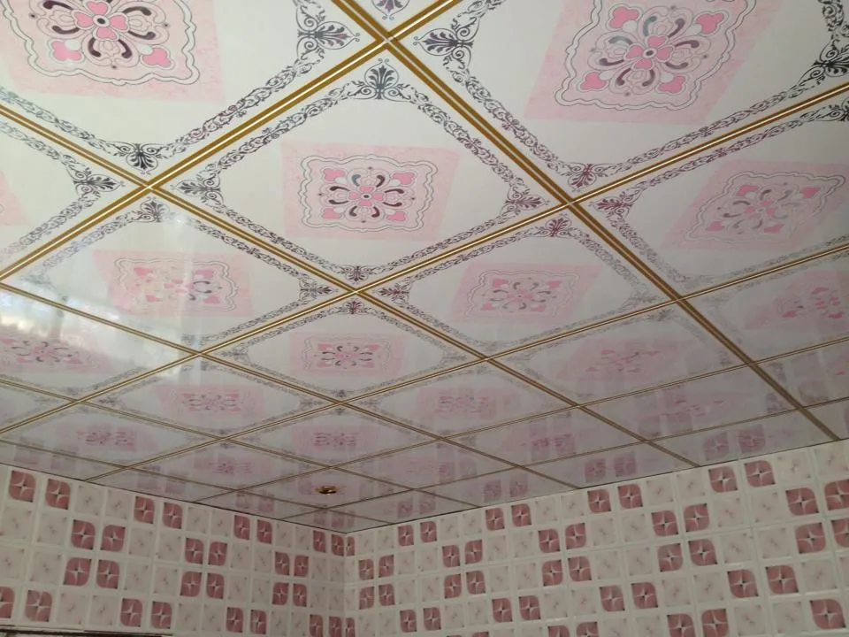 Construction Materials Plastic Bathroom Pvc Ceiling Panels For