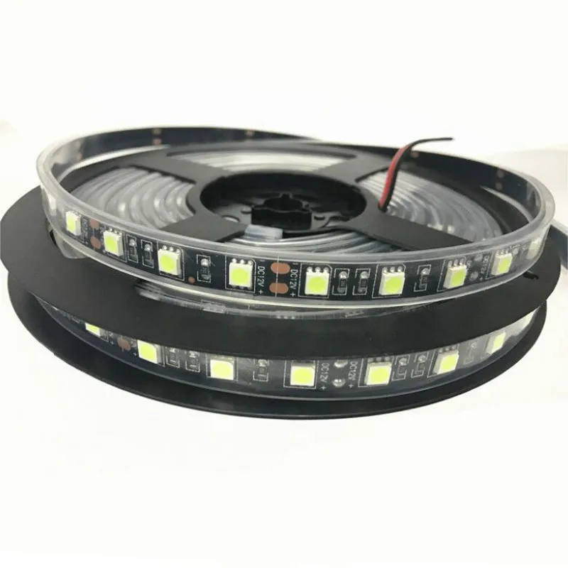 5050 Flexible 12v LED Strip IP65 IP68 Colour Changing Black Board LED Strip Light