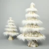 natural material handicraft BSCI high quality wool and barks artificial Christmas tree
