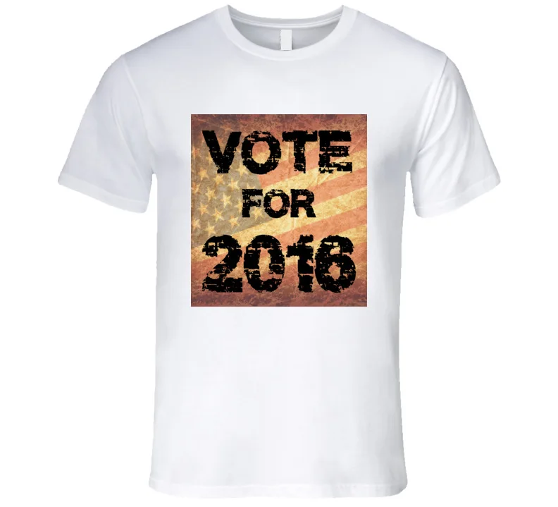 

2018 soft polyester oem logo custom blank plain president campaign vote white election tshirt t shirt, White or custom