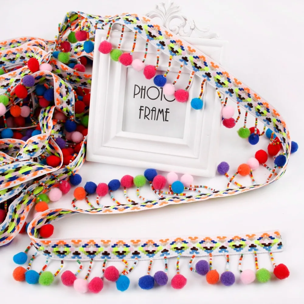 Pompom Tassel Beaded Fringe Trim For Clothing Wholesale Best Selling 6