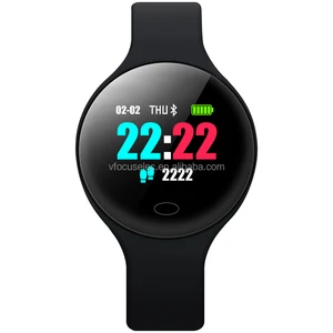 Round Screen Smart Band Metal Strap Fitness Tracker