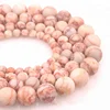 Natural brainflower stone beads DIY jewelry sanding red network stone foreign trade factory source