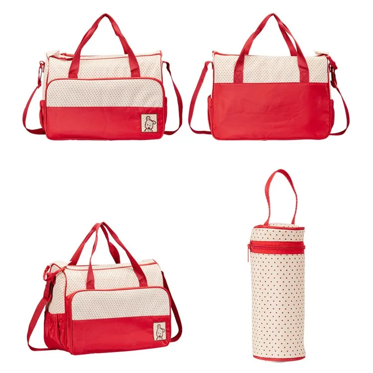 Wholesale 5pcs Combination Baby Nappy Bag Multifunction Diaper Baby