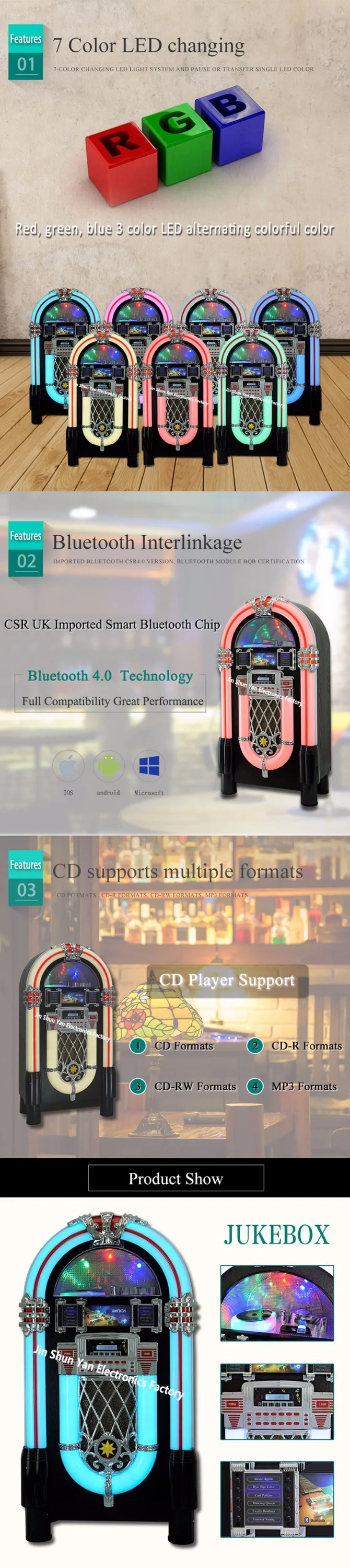 Cdプレーヤー Bluetooth ラジオ Aux入力およびライン出力機能を備えたベストセラーのフルサイズジュークボックス Buy ジュークボックスステーション Cd プレーヤー Usb Sd Bluetooth Mp3 ジュークボックス Bluetooth ジュークボックス Product On Alibaba Com