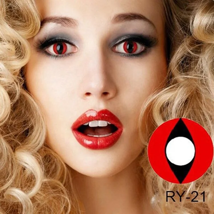 

wholesale colored crazy halloween cosmetic sharingan contact lenses for eyes, 5 colors
