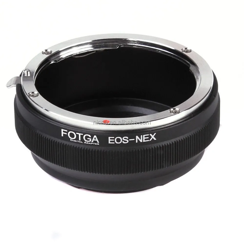 

FOTGA Lens Adapter for Canon EOS EF EF-S to E Mount Camera NEX-3 NEX-5 A7 A7S A7R II III A9 A6000 A6500, Black & silver