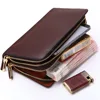 Imperial leather clutch bags for men, handcrafted real leather clear clutch bag wallet organizer checkbook card case for gent