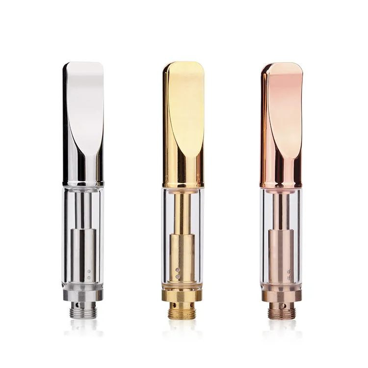 Patented .5ml 1ml gold tip custom tank cartomizer A3 cbd glass vape cartridge