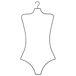 Image of Ladies Wire Swimwear Body Hanger with Rubberized