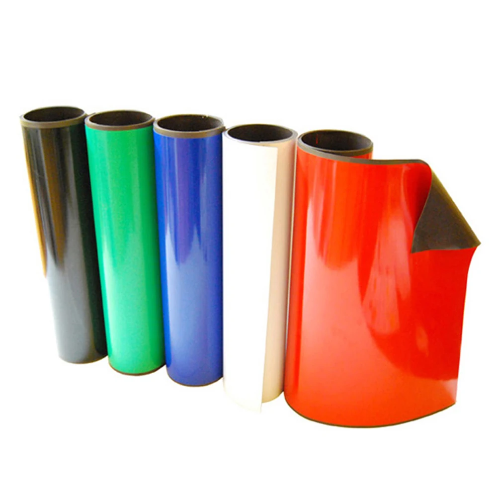 
rubber magnet roll with adhesive PVC magnetic roll 