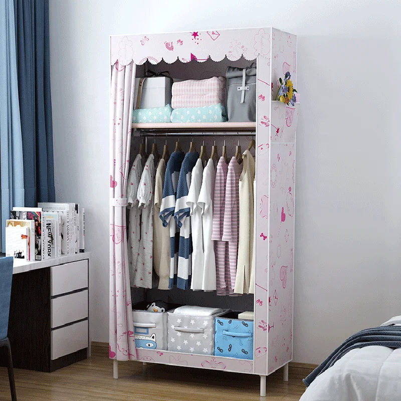 
New style bedroom nonwoven fabric small wardrobe 