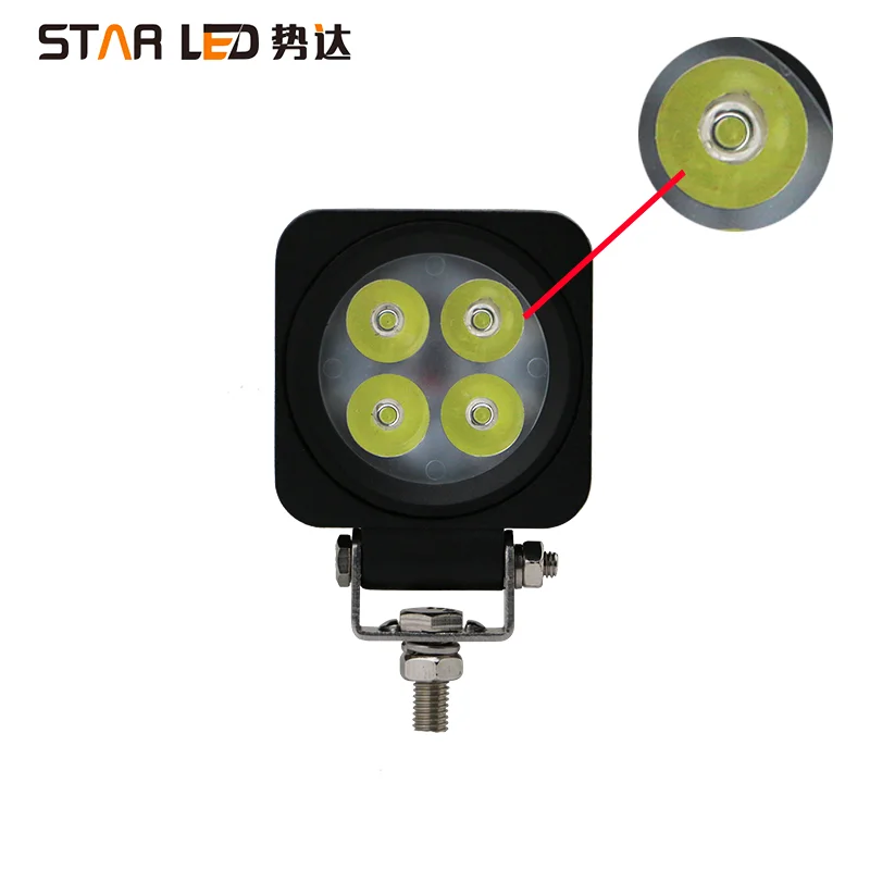 Best selling high quality universal square led work lights 32w for cars