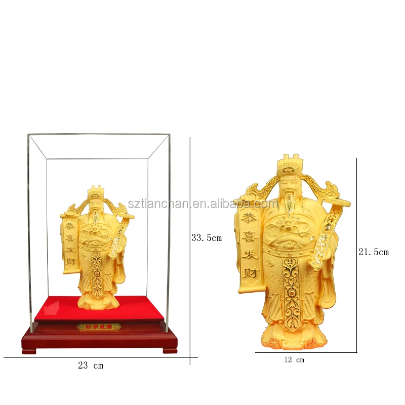 Statue 2006 China Gilt Precious Metal Alloy Medal God of Wealth 
