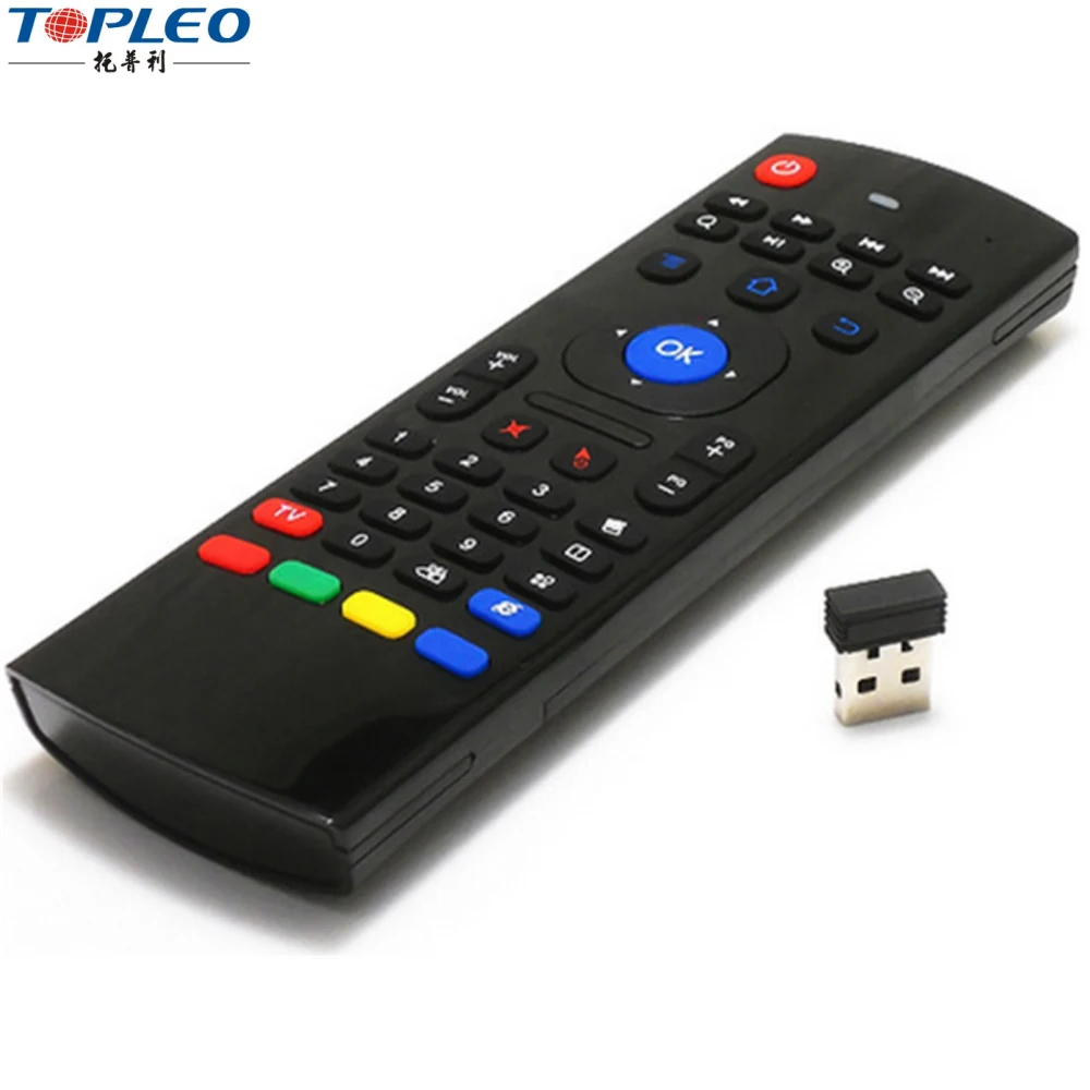 

Mini 2.4Ghz Wireless Keyboard 6-Axis Air Mouse Remote Control TOPLEO MX3 2.4g Mini Fly Air Gyro mouse