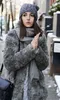 Ladies custom plain heather grey acrylic and rayon mixed fashion beanie