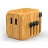 Travel Power Adapter W/Smart High Speed 5A QC 3.0 USB Wall Charger, Worldwide AC Wall Outlet Charger Adapters for UK, US, AU, EU