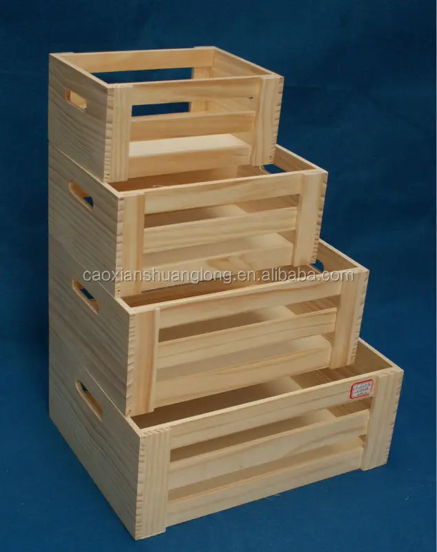 unfinished wooden crates for sale