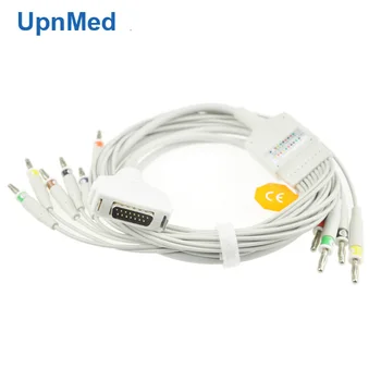 Fukuda Denshi Cp-104l 12-lead Ekg Cable With Leadwires,Db-15 Connector ...