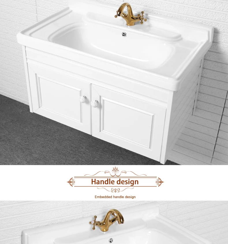 Elegant Hotel Style Bathroom Sink With Cabinet Wash Basin Vanities
