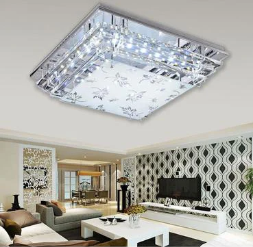 Luxury glass led ceiling lamps for living and dining room