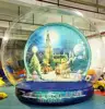 Christmas PVC 0.9mm snow ball ,Fashion Christmas Inflatable christmas snow globe ball ,outdoor christmas snow globe