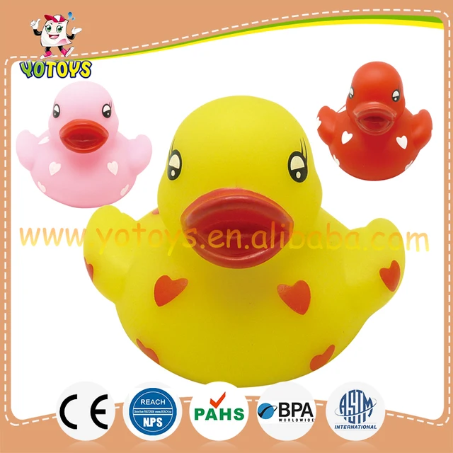 hot printed custom logo rubber duck promotional bath duck