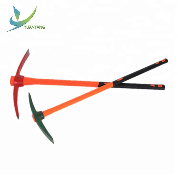 
China Factory Fiberglass Handle Forged Pickaxe 