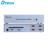 

DTECH 500MHz 2048x1536 2 input to 4 output VGA Switch Splitter