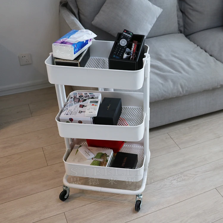 Pink 3 Tier Kitchen Trolley Cart Sewing Storage Ideas Buy Kitchen