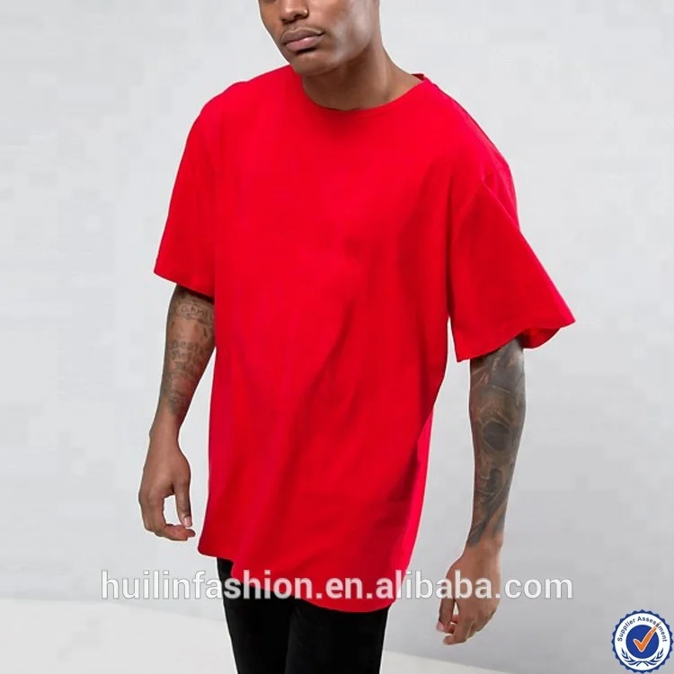 Plain red oversized t shirt Clearance