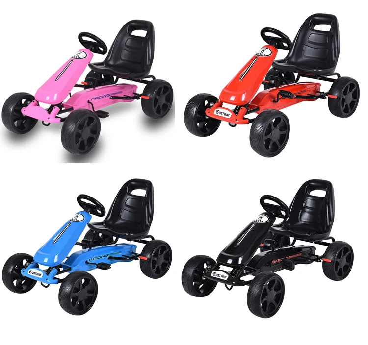 Red Single Seat Cheap Pedal Solar Racing Kids Go Kart For Sale Buy