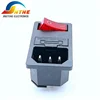 AC-14-F1 AC POWER SOCKET panel mounting chassis IEC 10A 250v fuse
