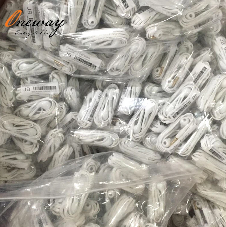 

with mic and remote in ear earphone headset for samsung s4 J5 earphone 3.5mm earphone, White black