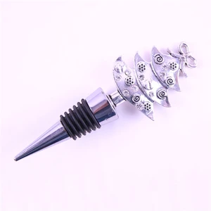 Image of Manufacturers sell zinc alloy metal creative wine christmas tree wine stopper