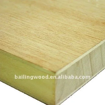 
22mm MDF/HDF with ash veneer Block board for floor 