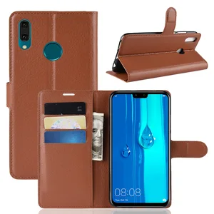 Folio Flip PU Leather Wallet Case Huawei Y9 2019