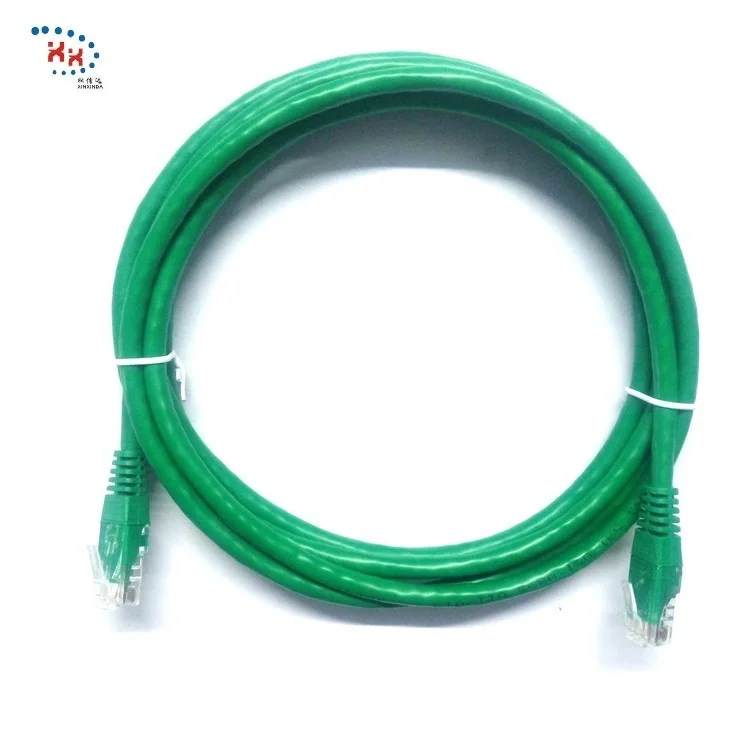 

XXD factory produce 2.5m high speed network lan cable Green PVC 24AWG copper RJ45 Ethernet cable CAT6 UTP Patch Cord Cable