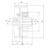 Pin Flexible Shaft Coupling With Brake Wheel