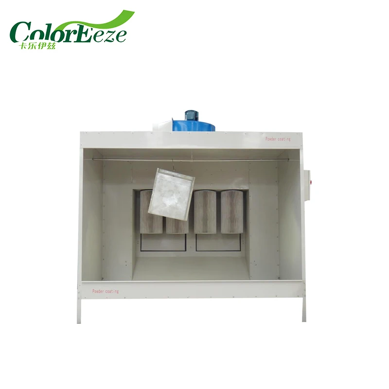 Manual powder coating filters unit powder coating spray painting booth