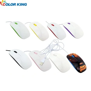 Heat Transfer Sublimation Printing Computer accessories wholesale white 2.4g advanced optical wireless mouse