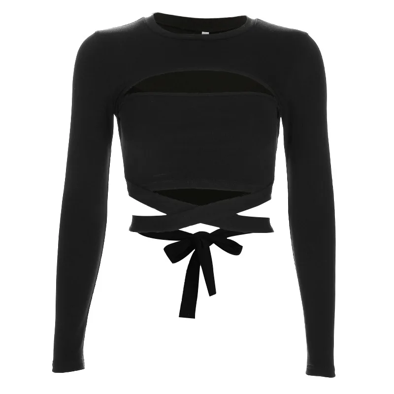 

2019 summer quick-drying breathable sports print T-shirt female short solid slim crop top