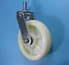 5 inch 125mm threaded stem nylon swivel caster