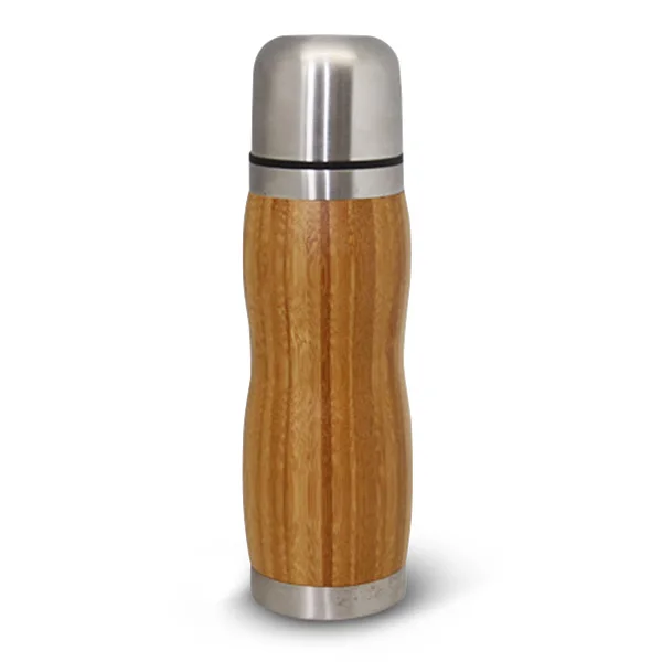 

Sold in 2021 custom-designed bullet cap bamboo insulated coffee cup