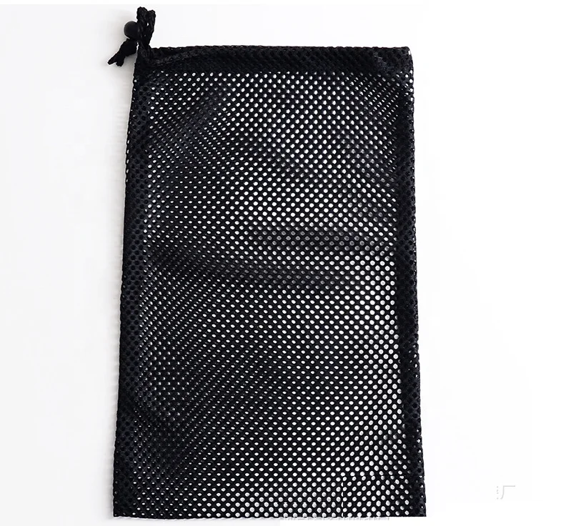 
Customized polyester back net mesh recycled drawstring bag 