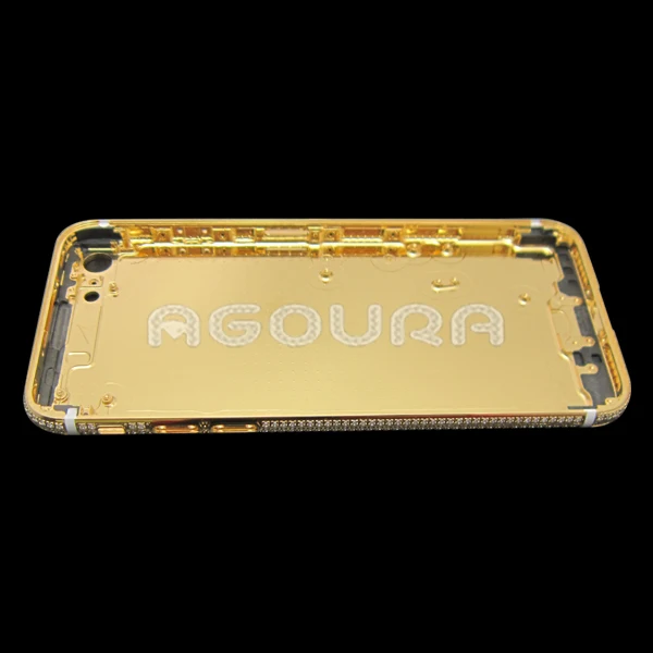

Luxury gold plated back cover housing, full diamond gold housing for iPhone 7