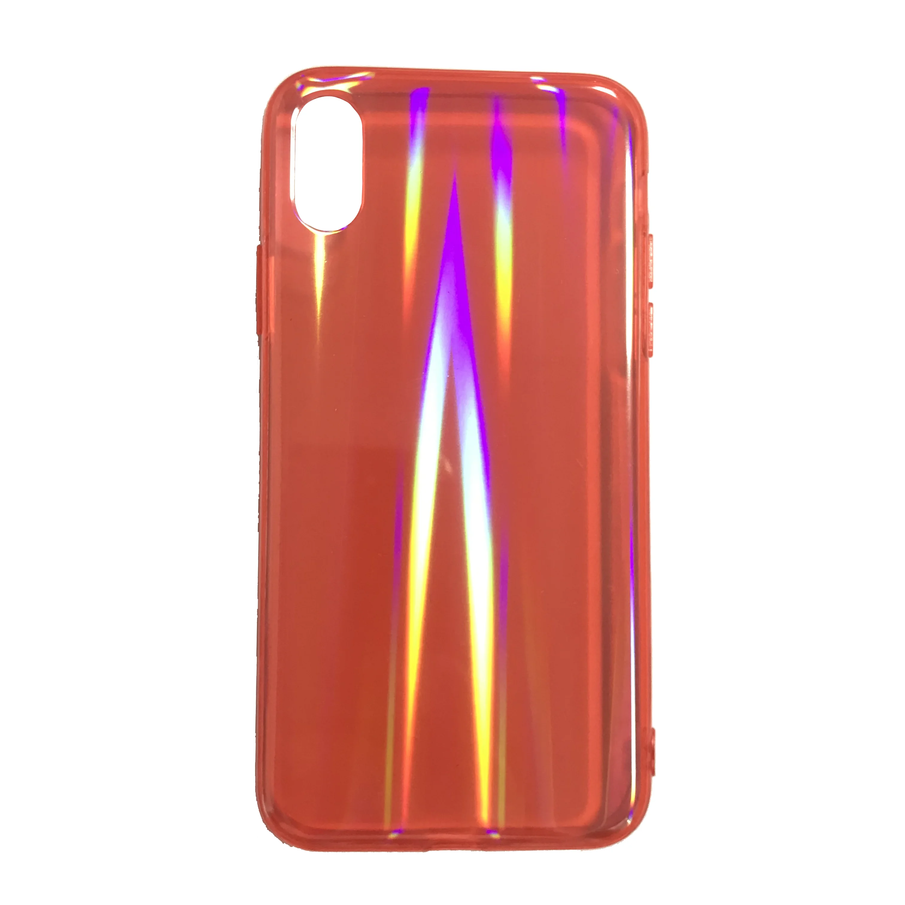 

6 Colors TPU PC Holo Plastic Phone Case for iPhone 6 7 8 Plus X XS XR XS Max