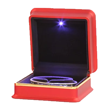 

Stock elegant led light red bracelet jewelry box gift box for jewelry, Standard