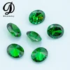 Hot sale Emerald color Oval shape cubic zirconia