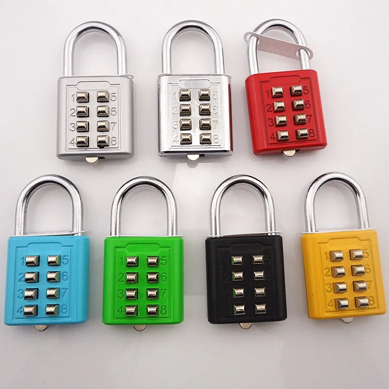 8 Number Push Button Padlock Keypad Combination Padlock - Buy Push ...